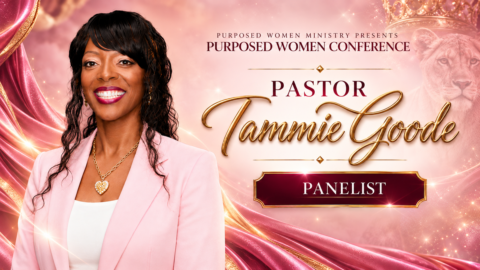 Pastor Tammie Goode conference speaker banner