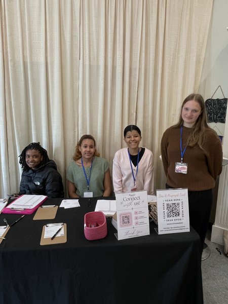 Purposed Women volunteers serving and connecting with the community
