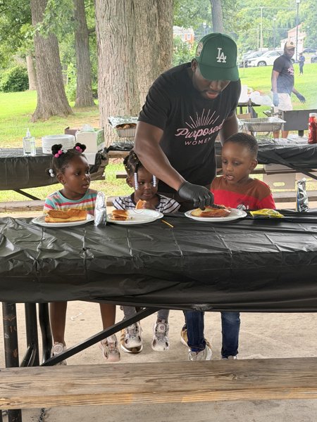 Purposed Women volunteers serving and connecting with the community